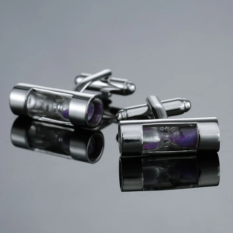 New function purple hourglass cufflinks fashion men's shirt cufflinks senior designer carefully designed brand shirt button
New function purple hourglass cufflinks fashion men's shirt cufflinks senior designer carefully designed brand shirt button