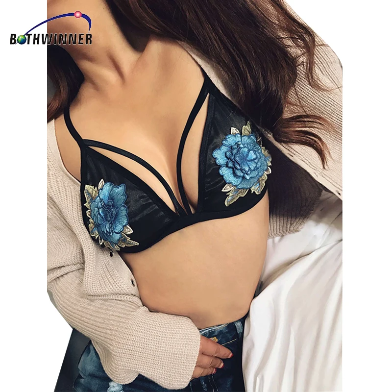 Bothwinner Sexy Black Push Up Bra Women Lingerie Floral Embroidery Strappy Bra Bralette Top Backless Intimates
Bothwinner Sexy Black Push Up Bra Women Lingerie Floral Embroidery Strappy Bra Bralette Top Backless Intimates
