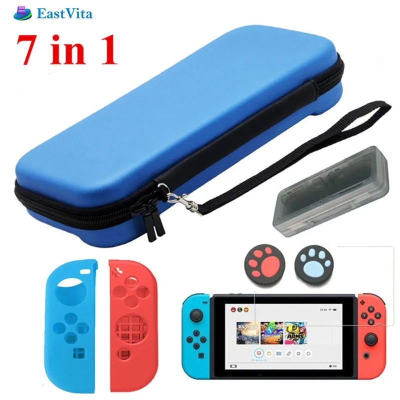 EastVita 7 in 1 Storage Bag Cover for Nintend Switch NS Console Tempered Glass Screen Protector + Controller Silicone Case r30
EastVita 7 in 1 Storage Bag Cover for Nintend Switch NS Console Tempered Glass Screen Protector + Controller Silicone Case r30