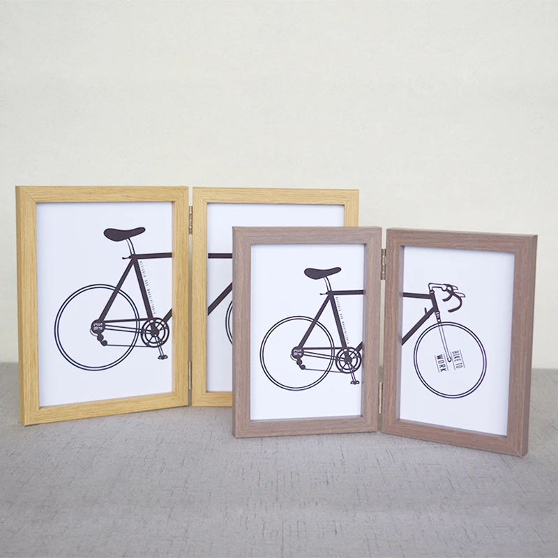 2 складные рамки соединённая рамка Одиночная лицевая 5x7 дюймов X2pieces|frame|frame frame |
