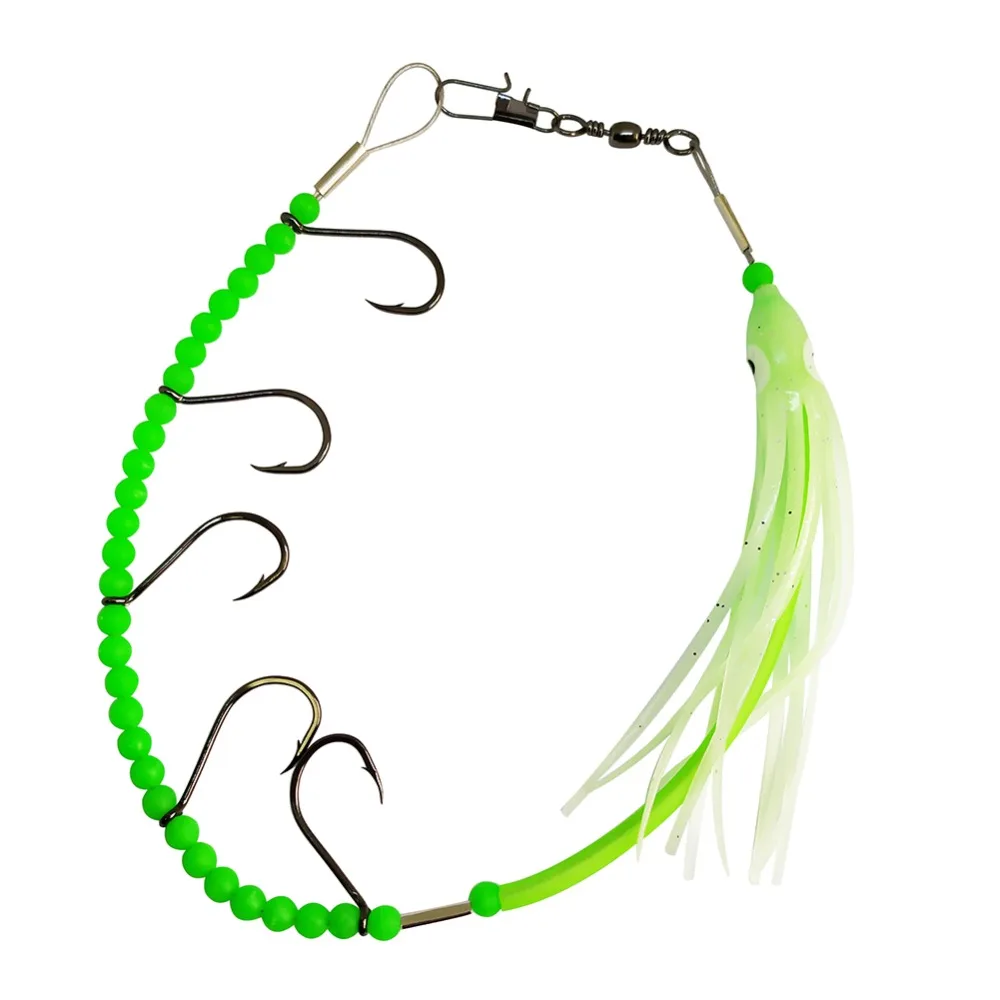1-piece Fishing Lure Squid Rig Daisy Chain pesca Rigged Fishing Hook Luminous Octopus isca Artificial Bait Fishing Equipment
1-piece Fishing Lure Squid Rig Daisy Chain pesca Rigged Fishing Hook Luminous Octopus isca Artificial Bait Fishing Equipment