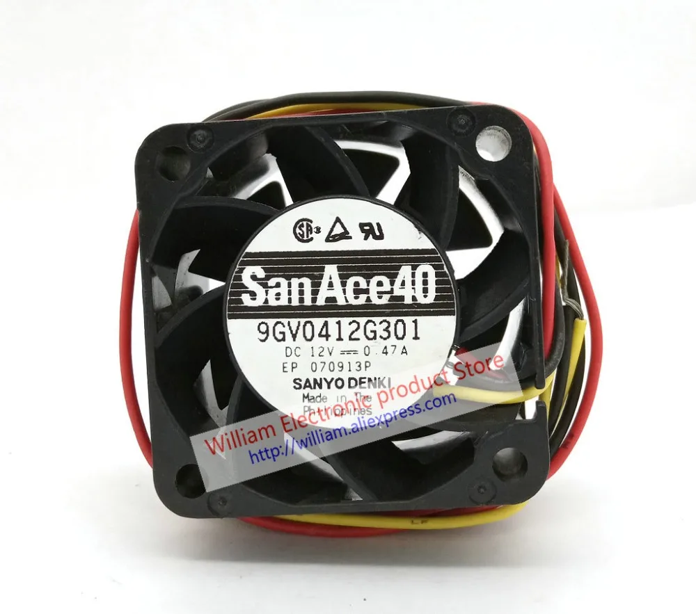 New Original SANYO 9GV0412G301 DC12V 0.47A 40x40x28MM 3Lines Computer cooling fan
New Original SANYO 9GV0412G301 DC12V 0.47A 40x40x28MM 3Lines Computer cooling fan