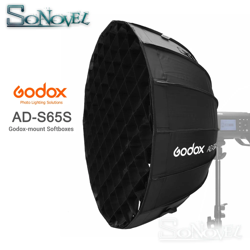 Godox Portable 65cm AD-S65S built-in silver Deep Parabolic Softbox with honeycomb grid Godox Mount softbox for AD400PRO flash
Godox Portable 65cm AD-S65S built-in silver Deep Parabolic Softbox with honeycomb grid Godox Mount softbox for AD400PRO flash