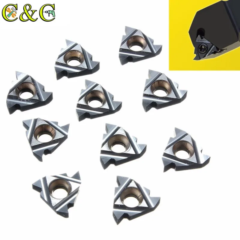 10pcs 16IR AG60 Carbide Threading Inserts Internal Turning Tool Holder cutting tool Lathe Tools Thread Insert Inserts
10pcs 16IR AG60 Carbide Threading Inserts Internal Turning Tool Holder cutting tool Lathe Tools Thread Insert Inserts