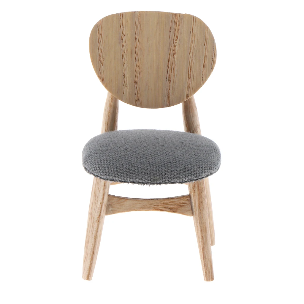 Dollhouse Furniture 1/12 Modern Wood Side Chair for Dining Room Living Room Kitchen Garden Decor
Dollhouse Furniture 1/12 Modern Wood Side Chair for Dining Room Living Room Kitchen Garden Decor