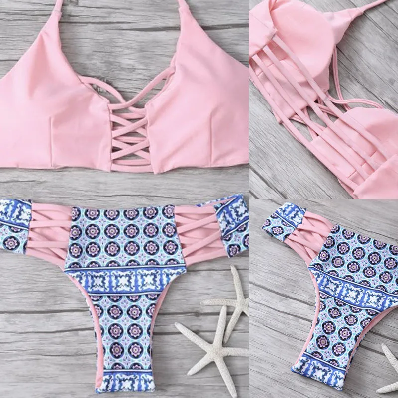 Sexy Women Bikini Set Swimwear Push-up Padded Bra Swimsuit Bandage Bathing Suit 2018 Summer Women Triangle Beachwear Two Pieces
Sexy Women Bikini Set Swimwear Push-up Padded Bra Swimsuit Bandage Bathing Suit 2018 Summer Women Triangle Beachwear Two Pieces