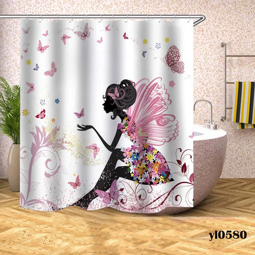 Girls Shower Curtains Cartoon Modern Waterproof Bath Curtains For Bathroom Bathtub Large Wide Bathing Cover Cortina de chuveiro
Girls Shower Curtains Cartoon Modern Waterproof Bath Curtains For Bathroom Bathtub Large Wide Bathing Cover Cortina de chuveiro