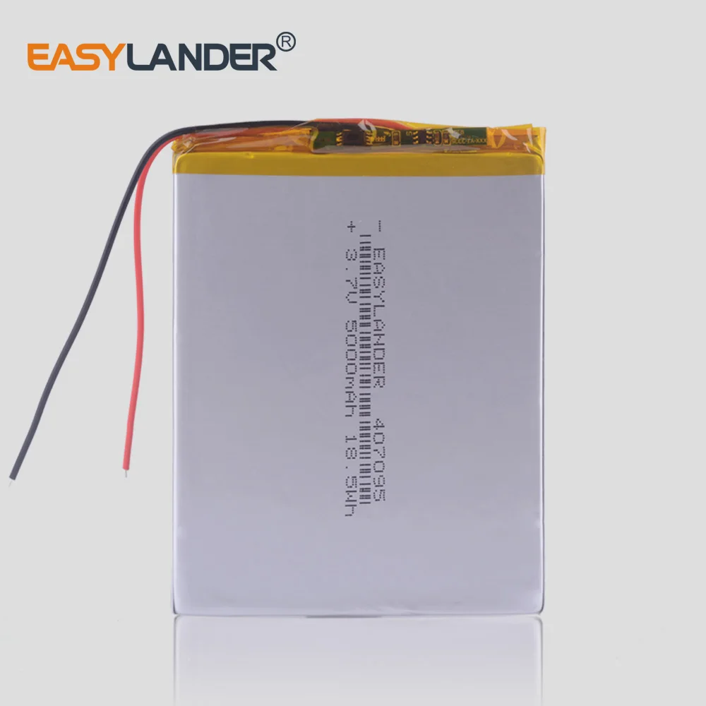 3,7 V 5000mah литий-ионный полимерный литий-ионный аккумулятор для 7 "дюймовых планшетных ПК замена старых батарей
3,7 V 5000mah литий-ионный полимерный литий-ионный аккумулятор для 7 "дюймовых планшетных ПК замена старых батарей