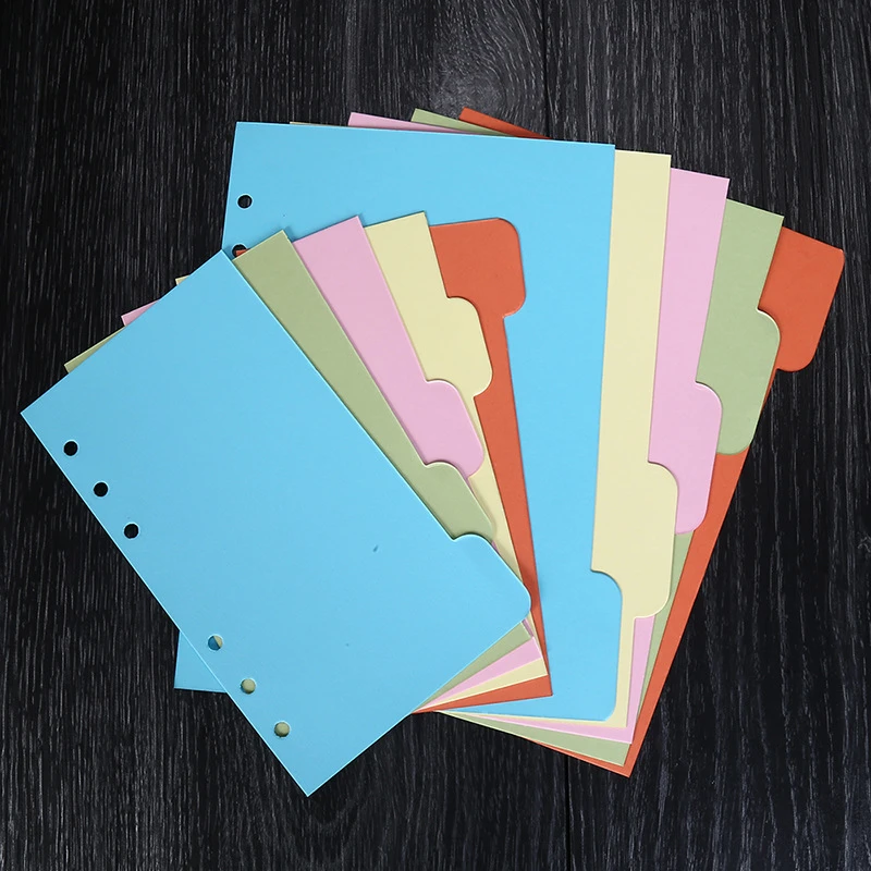 5Pcs/set A5 A6 Notebook Dokibook Accessory Planner Colored Inside Page Dividers Plate Filler Loose Leaf Notebook Accessories
5Pcs/set A5 A6 Notebook Dokibook Accessory Planner Colored Inside Page Dividers Plate Filler Loose Leaf Notebook Accessories