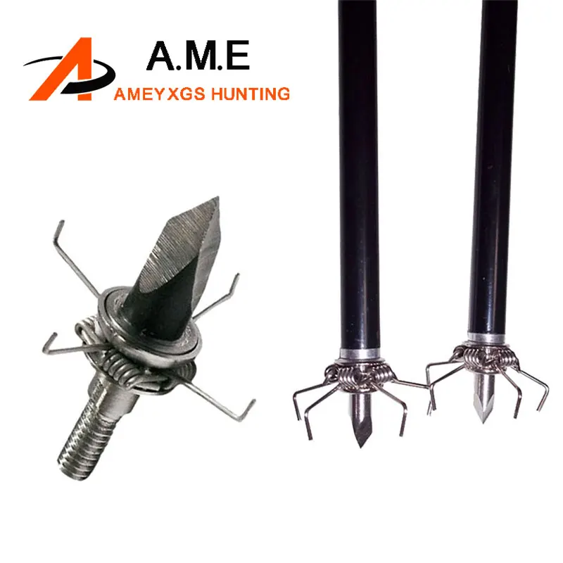 6pcs Steel Sharp Tip Point Arrow Head 100 Grain Broadhead Archery Hunting Crossbow Archery Bow ArrowsHeads
6pcs Steel Sharp Tip Point Arrow Head 100 Grain Broadhead Archery Hunting Crossbow Archery Bow ArrowsHeads
