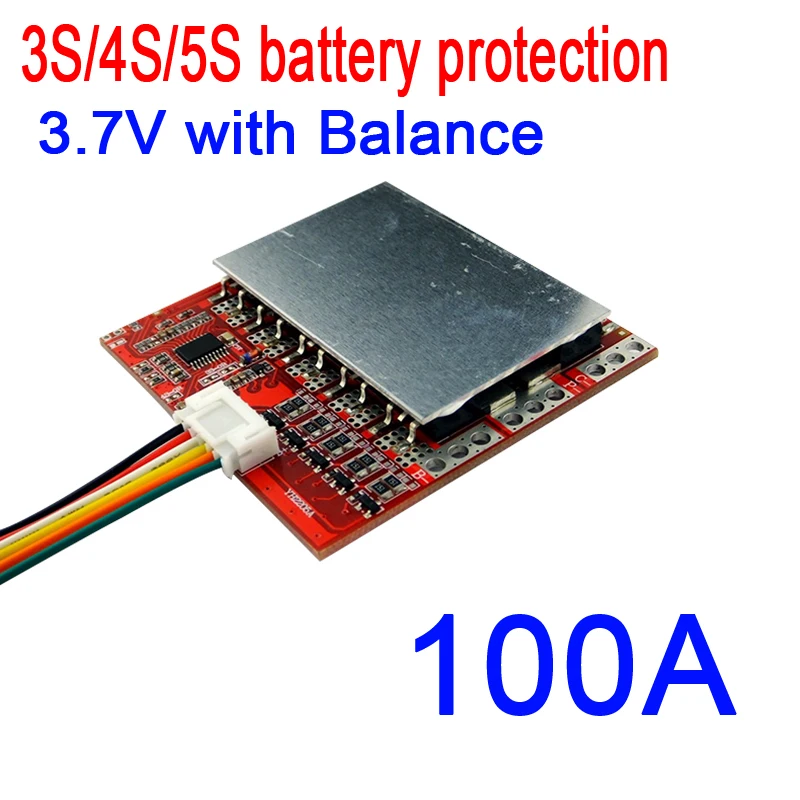 3S 4S 5S 100A 12V 16.8V 21V BMS battery protection board w/ Balance for 18650 lithium Li-ion LiPO Polymer battery 3.7V
3S 4S 5S 100A 12V 16.8V 21V BMS battery protection board w/ Balance for 18650 lithium Li-ion LiPO Polymer battery 3.7V