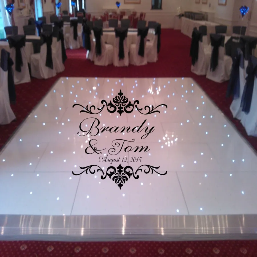 Damask Theme Dance Floor Decal - Wedding Day - Fancy Vinyl Dance Floor Personalized Names Date Decal J920
Damask Theme Dance Floor Decal - Wedding Day - Fancy Vinyl Dance Floor Personalized Names Date Decal J920
