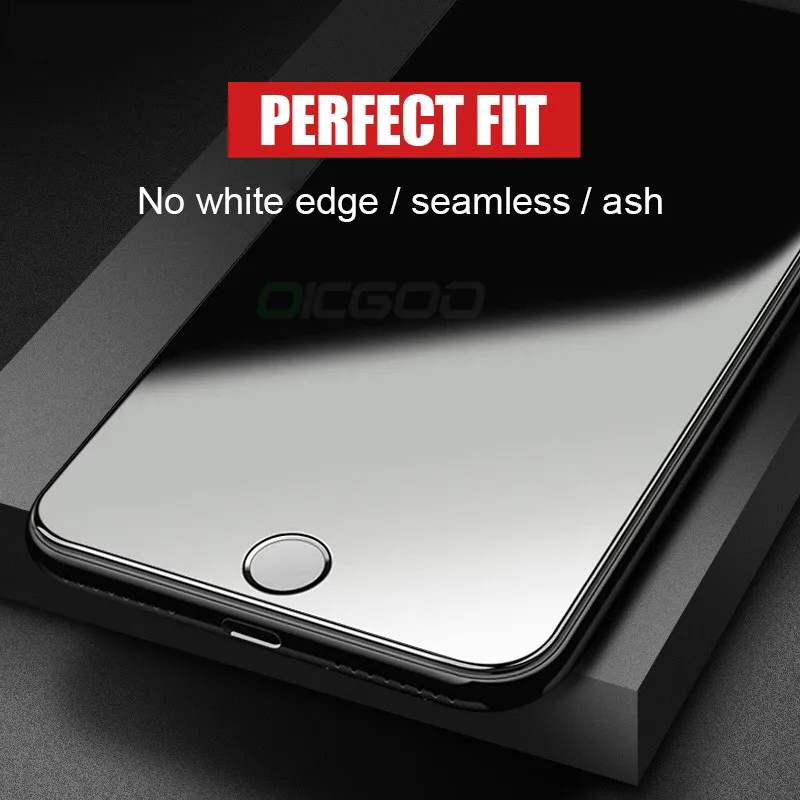 OICGOO 5D полное покрытие закаленное стекло для iPhone 8 7 6 6S Plus Защитная пленка экрана