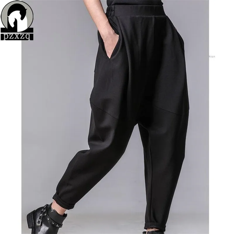 American Street Style Loose Black Wide Leg Pants Women Casual Palazzo 2018 Spring Autumn Pencil Pants Super Loose Trousers 2018
American Street Style Loose Black Wide Leg Pants Women Casual Palazzo 2018 Spring Autumn Pencil Pants Super Loose Trousers 2018