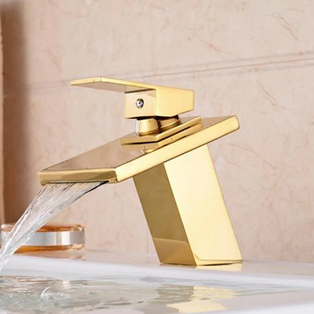 Free shipping Luxury solid brass gold waterfall faucet with single lever single hole bathroom basin sink faucet
Free shipping Luxury solid brass gold waterfall faucet with single lever single hole bathroom basin sink faucet