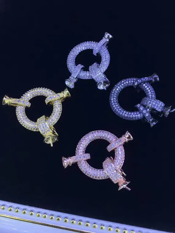 6pcs 20-30mm Micro Pave Diamond Connectors Crystal Steering wheel shape Spring Ring Clasp
6pcs 20-30mm Micro Pave Diamond Connectors Crystal Steering wheel shape Spring Ring Clasp