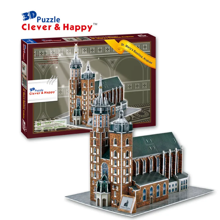 Candice guo 3D paper puzzle assemble model toy St. Mary's basilica Krakow church building birthday gift christmas present 1pc
Candice guo 3D paper puzzle assemble model toy St. Mary's basilica Krakow church building birthday gift christmas present 1pc