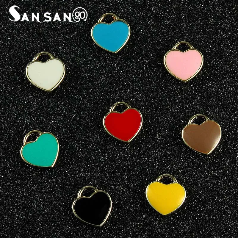 10pcs Trendy Alloy Colorful Enamel Art Heart Charms Pendant For DIY Making Earrings Bracelet Necklace Jewelry Accessories
10pcs Trendy Alloy Colorful Enamel Art Heart Charms Pendant For DIY Making Earrings Bracelet Necklace Jewelry Accessories
