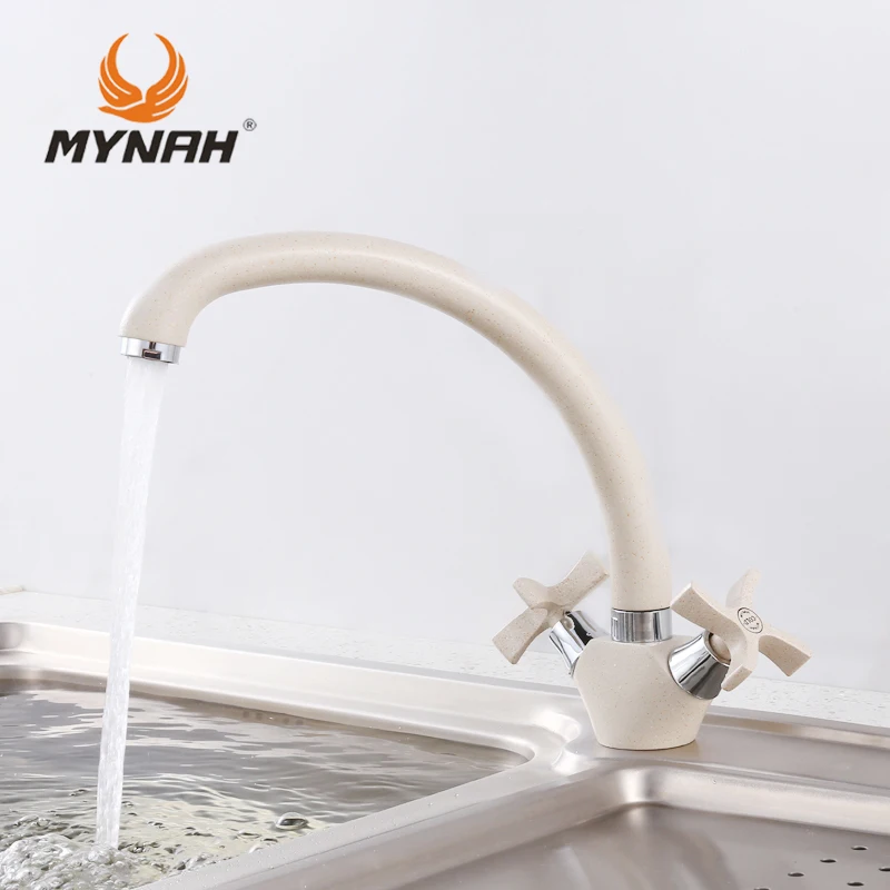 Кухонный кран MYNAH с двойной ручкой для холодной и горячей воды|kitchen tap|kitchen faucet mixerhot