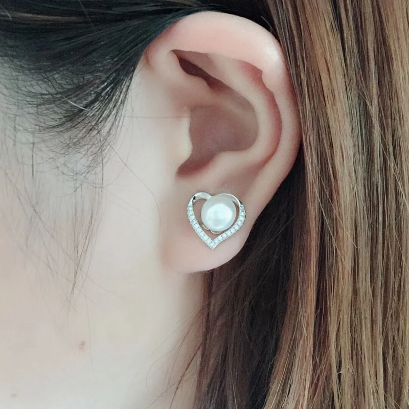 Real natural stud pearl earrings 925 sterling silver earrings for women,White freshwater pearl earrings
Real natural stud pearl earrings 925 sterling silver earrings for women,White freshwater pearl earrings