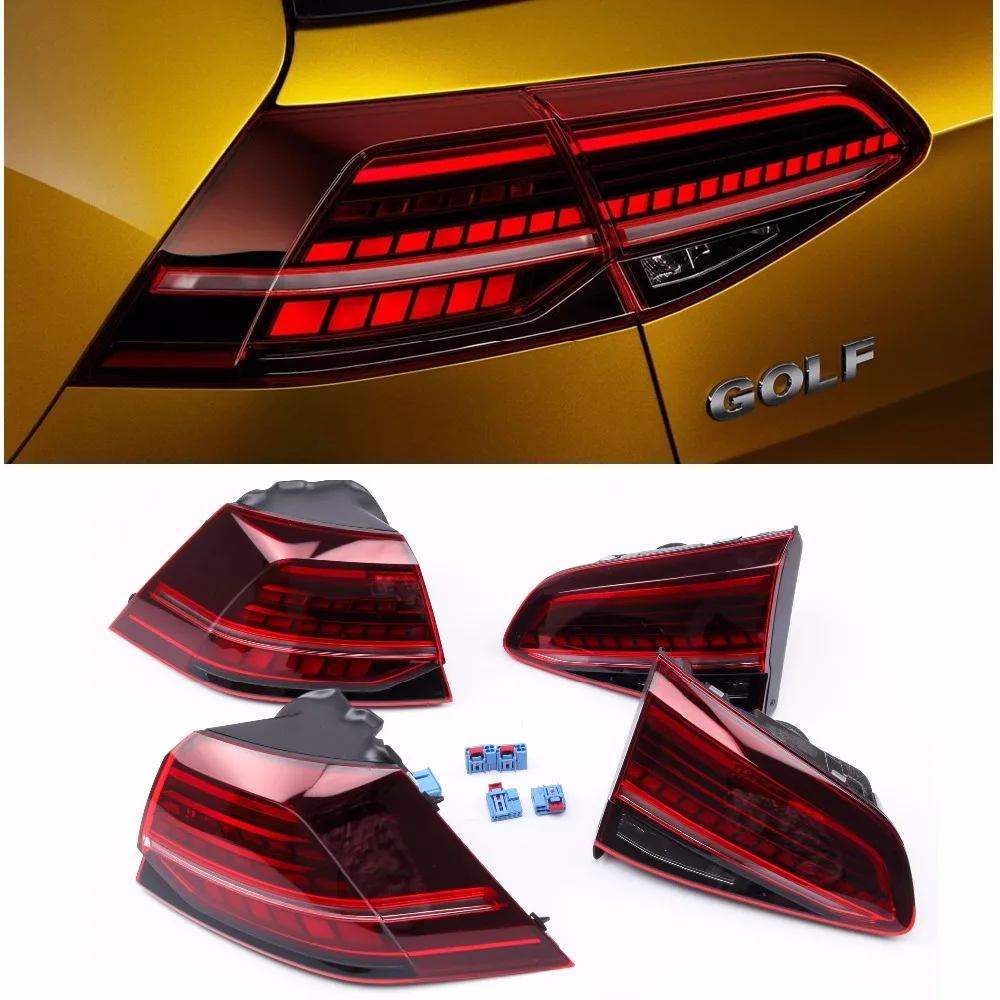 YIMIAOMO OEM 4Pcs Dynamic LED Flash CherryDark Red Taillight Lamp For Volkswagen Golf MK7.5 Golf R Golf MK7 2014-2018 5G0945308P
YIMIAOMO OEM 4Pcs Dynamic LED Flash CherryDark Red Taillight Lamp For Volkswagen Golf MK7.5 Golf R Golf MK7 2014-2018 5G0945308P