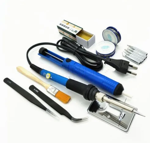 110V 220V 60W EU US soldering iron set adjustable temperature portable welding repair tool tweezers tin wire soldering iron gun
110V 220V 60W EU US soldering iron set adjustable temperature portable welding repair tool tweezers tin wire soldering iron gun