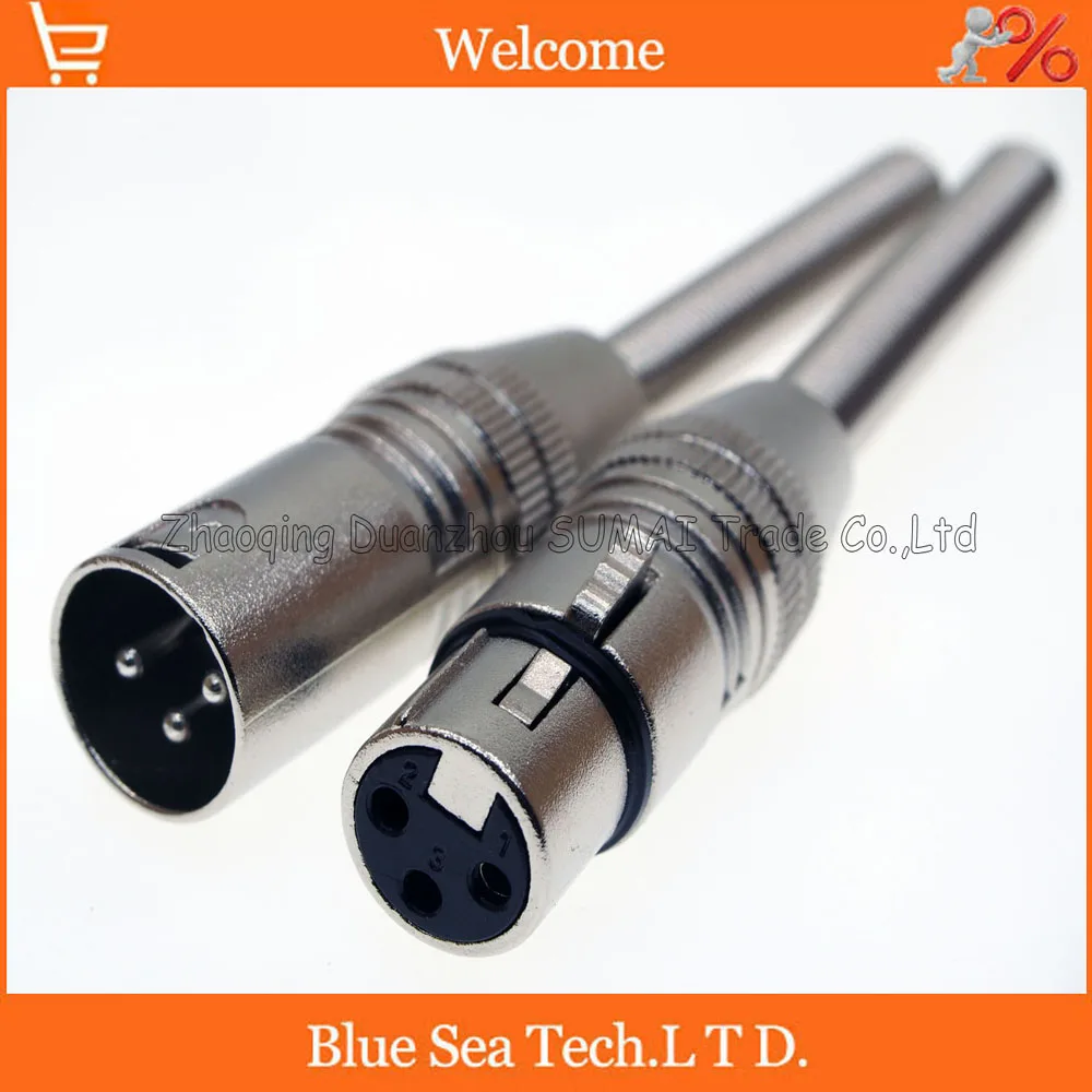 5 Pairs KTV Audio MIC Connector XLR 3 Pin male&female J3P XLR Microphone plug with a long spring
5 Pairs KTV Audio MIC Connector XLR 3 Pin male&female J3P XLR Microphone plug with a long spring