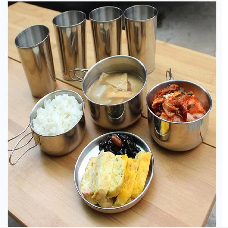 Outdoor picnic stainless steel hand bill of lading handle bento pot hiking pot camping barbecue cooking cookware picnic cookers
Outdoor picnic stainless steel hand bill of lading handle bento pot hiking pot camping barbecue cooking cookware picnic cookers