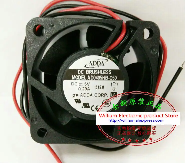 Новый оригинальный двойной шариковый охлаждающий вентилятор ADDA AD0405HB-C50 40*40*20 мм DC5V 0.29A
Новый оригинальный двойной шариковый охлаждающий вентилятор ADDA AD0405HB-C50 40*40*20 мм DC5V 0.29A