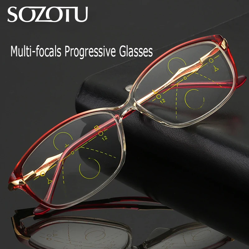 Multi-focal Progressive Reading Glasses Men Women Prescription Presbyopic Diopter Eyeglasses +1.0+1.5+2.0+2.5+3.0 YQ598
Multi-focal Progressive Reading Glasses Men Women Prescription Presbyopic Diopter Eyeglasses +1.0+1.5+2.0+2.5+3.0 YQ598