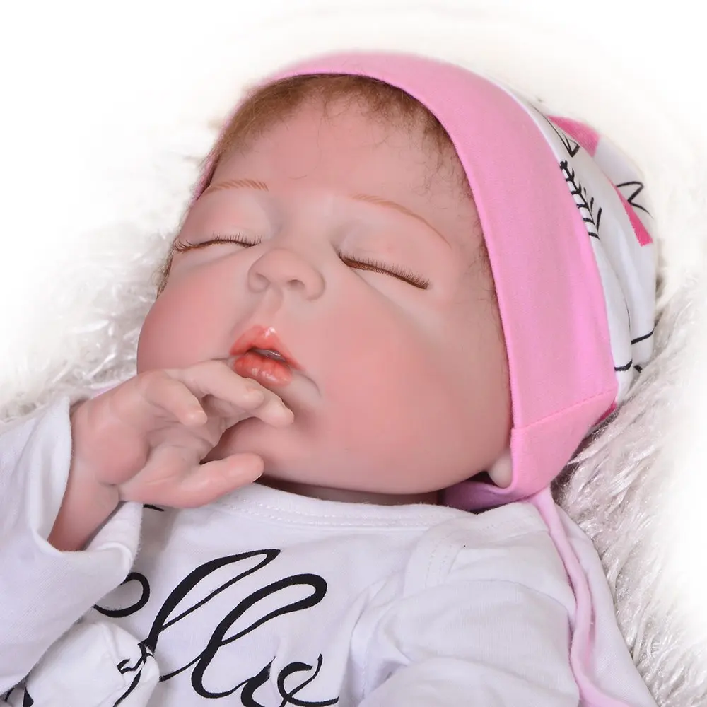 23 дюймовая кукла Bebes Reborn Girl полностью силиконовая виниловая Кукла reborn baby boneca reborn Silicone completa menina 55 см Подарочные игрушки
23 дюймовая кукла Bebes Reborn Girl полностью силиконовая виниловая Кукла reborn baby boneca reborn Silicone completa menina 55 см Подарочные игрушки