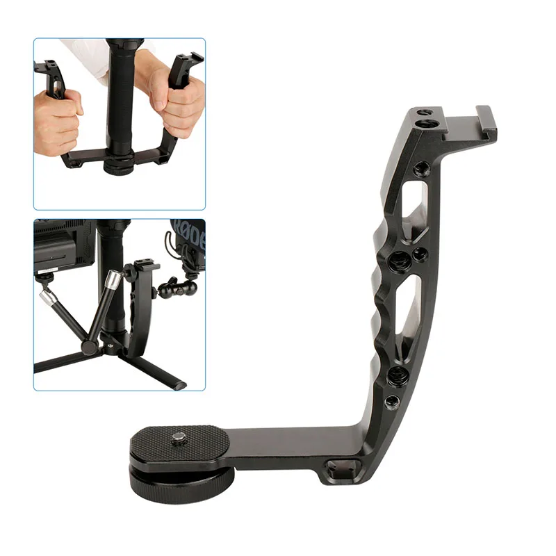 For DJI Osmo Mobile 2 Ronin S Handle Mount for Gimbal L Bracket Mount Mini Dual Grip for Monitor LED Light Smooth 4 Q Vimble 2
For DJI Osmo Mobile 2 Ronin S Handle Mount for Gimbal L Bracket Mount Mini Dual Grip for Monitor LED Light Smooth 4 Q Vimble 2