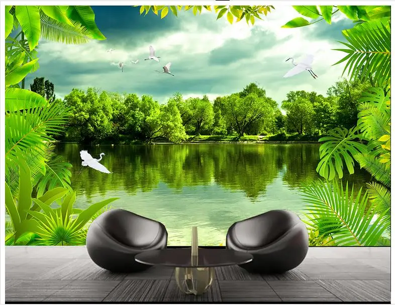 3D wall murals wallpaper custom picture mural wall paper Tropical rain forest natural high - definition TV backdrop wall decor
3D wall murals wallpaper custom picture mural wall paper Tropical rain forest natural high - definition TV backdrop wall decor