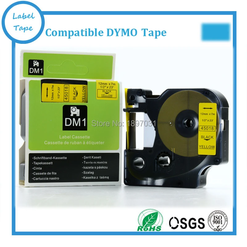 3PCS Compatible Dymo D1 Label Maker 12mm 45018 For Dymo Labelmanager Printer Labelling Tape Typewriter Ribbon Cartridge 45018
3PCS Compatible Dymo D1 Label Maker 12mm 45018 For Dymo Labelmanager Printer Labelling Tape Typewriter Ribbon Cartridge 45018