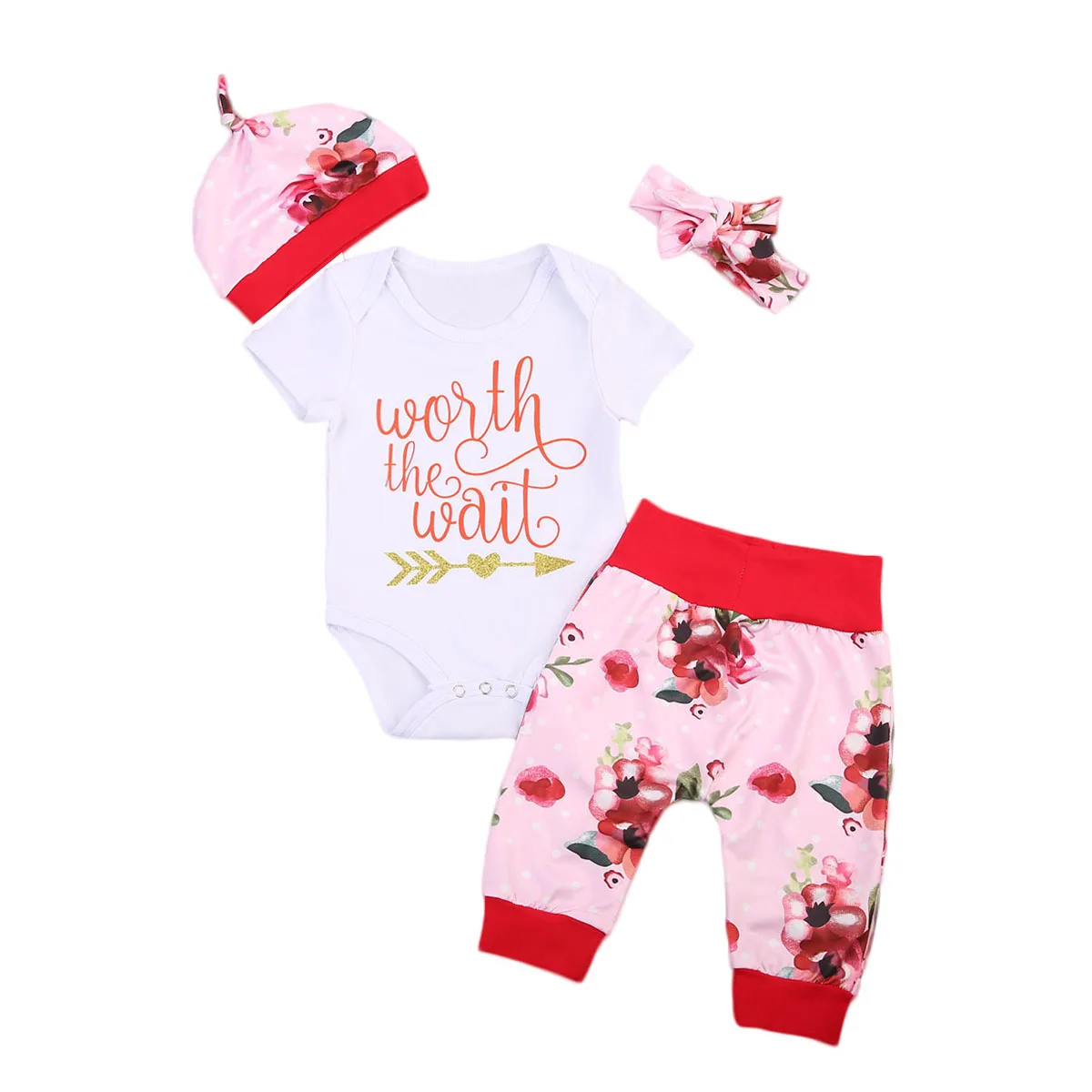 pudcoco 4 pcs Infant Toddler Newborn Baby Girls Worth the Wait Lovely Tops Romper Pants Floral Clothing Sets Babies Cute Outfits
pudcoco 4 pcs Infant Toddler Newborn Baby Girls Worth the Wait Lovely Tops Romper Pants Floral Clothing Sets Babies Cute Outfits