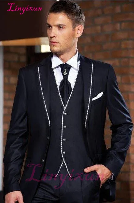 Linyixun Best Selling 2017 Custom Made Male Suits Two Button Navy Blue Groomsman Groom Tuxedos Wedding Suits For Men Best Man
Linyixun Best Selling 2017 Custom Made Male Suits Two Button Navy Blue Groomsman Groom Tuxedos Wedding Suits For Men Best Man