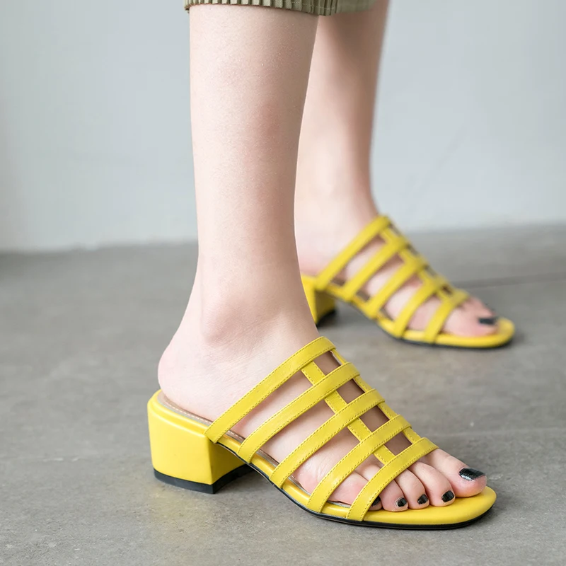 WETKISS High Heels Slippers Woman Open Toe Footwear Fashion Cow Leather Slides Shoes Female Mules Shoes Women Summer 2019 New
WETKISS High Heels Slippers Woman Open Toe Footwear Fashion Cow Leather Slides Shoes Female Mules Shoes Women Summer 2019 New