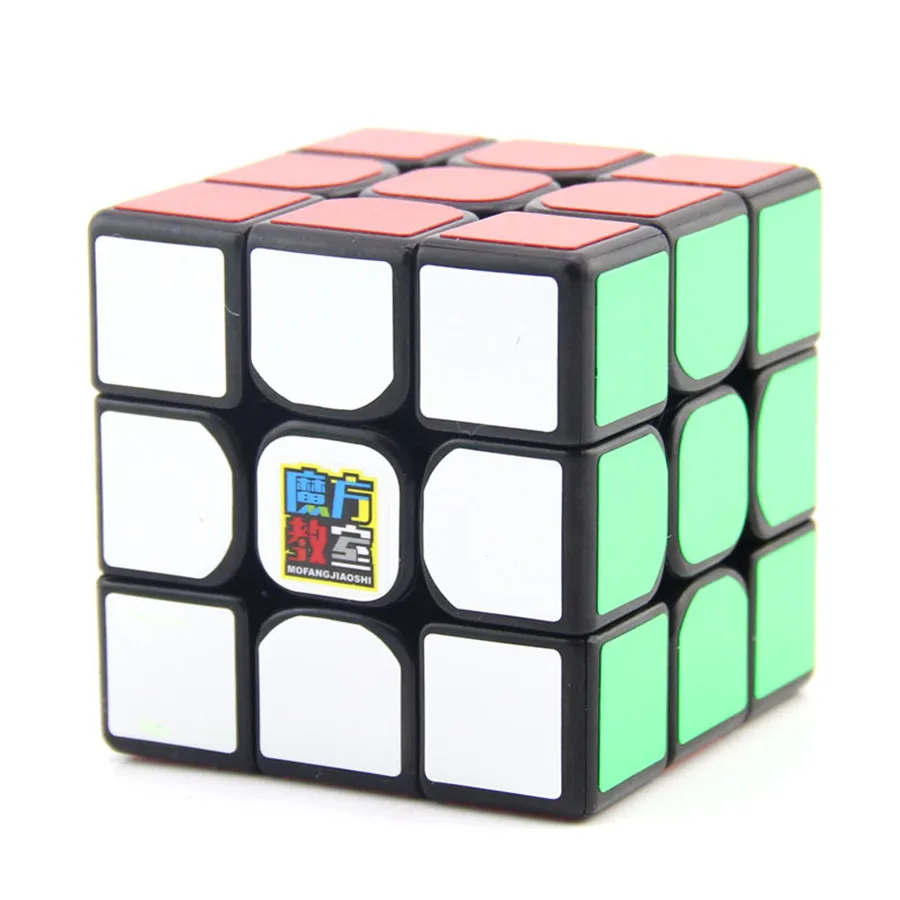 

MFJS MF3RS2 3x3x3 Speed Magic Cube Twist Puzzle Toy Brain Teaser 3D IQ Game Black 3x3 Moyu 3*3*3 Ultra-Smooth 56mm WCA Safe ABS