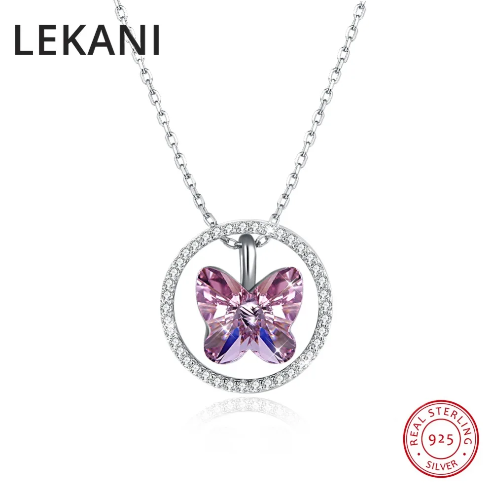 LEKANI/женские ювелирные украшения с кристаллами Swarovski Серебро S925 пробы кулон в виде