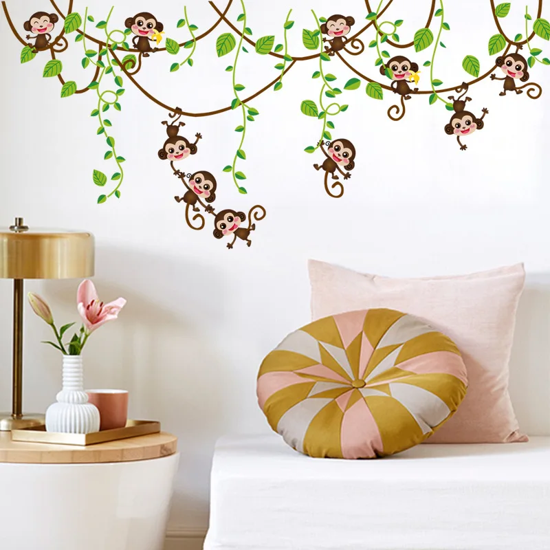 cute mini monkeys vinyl wall stickers decals children animals plants wallpaper mural girls boys kids home bedroom nursery decor
cute mini monkeys vinyl wall stickers decals children animals plants wallpaper mural girls boys kids home bedroom nursery decor