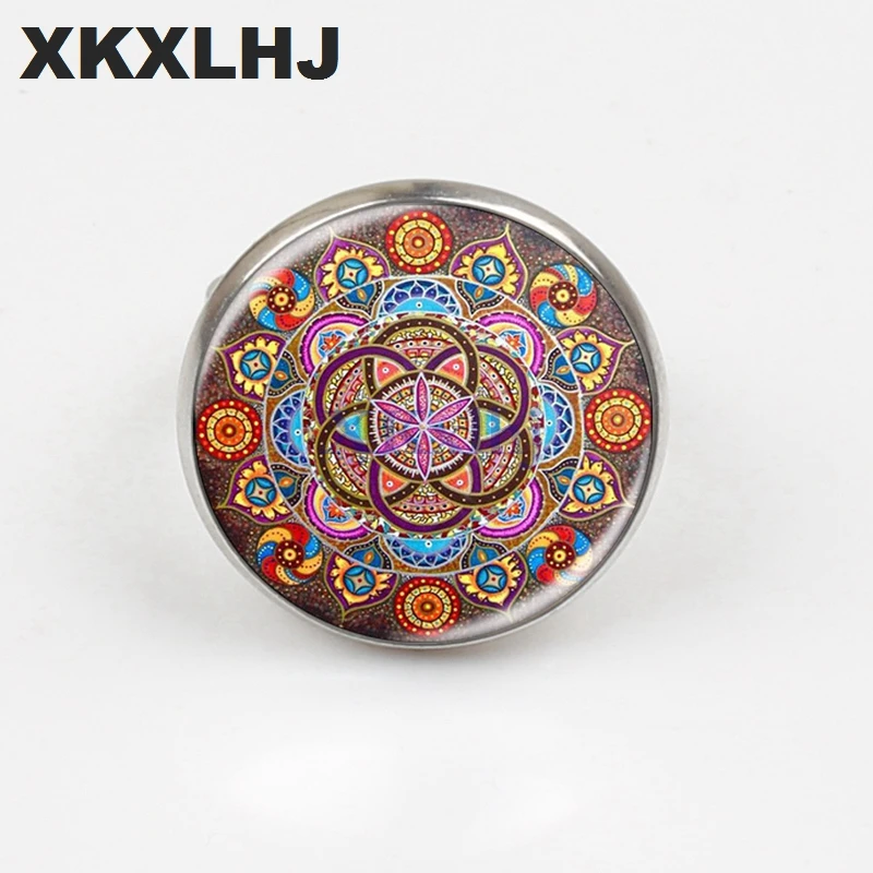 XKXLHJ New Mandala Ring Chakra OM Jewelry Lady Glass Round Ring Zen Gift Jewelry Retro
XKXLHJ New Mandala Ring Chakra OM Jewelry Lady Glass Round Ring Zen Gift Jewelry Retro