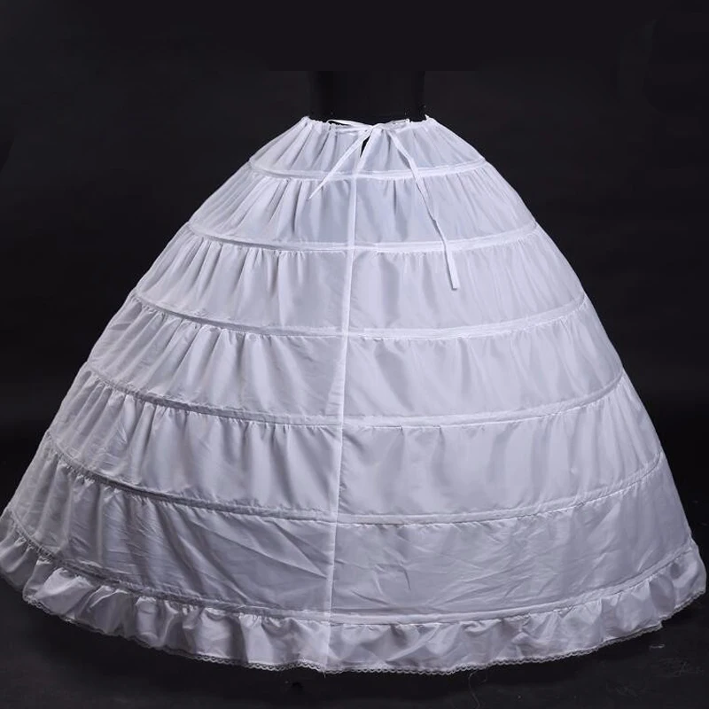 

6 обручей бальное платье свадебная Нижняя юбка для свадьбы кринолин нижняя юбка свадебные аксессуары Jupon Mariage 2019
