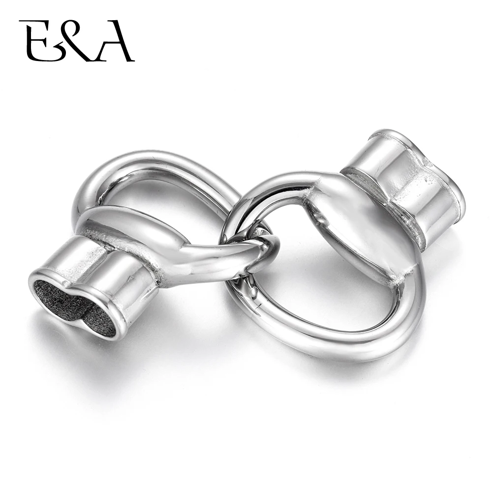 Stainless Steel Interlocking Clasp Toggle Set Fit 6mm Leather Cord Connector Clasps DIY Bracelet Hook Jewelry Making Findings
Stainless Steel Interlocking Clasp Toggle Set Fit 6mm Leather Cord Connector Clasps DIY Bracelet Hook Jewelry Making Findings