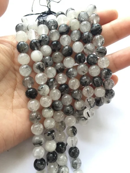 Модные diy 8 мм круглые турмалиновые кварцевые бусины 50 шт. свободные много|beads