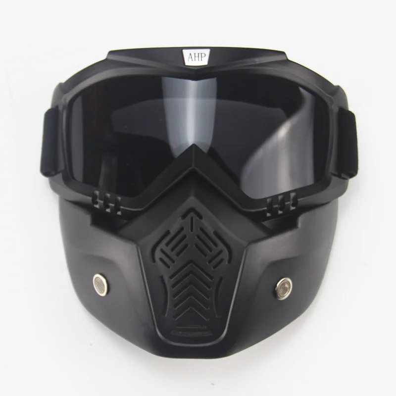 Винтажная мотоциклетная маска на шлем AHP в стиле ретро съемные очки с фильтром