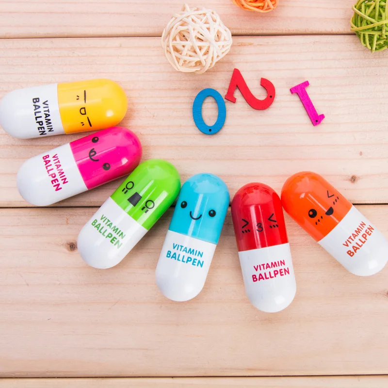 5pcs Cute Pills Capsule Ballpoint Pens Kawaii Stationery Children Praize Gifts Office School Writing Ballpens Kids Creative Toy
5pcs Cute Pills Capsule Ballpoint Pens Kawaii Stationery Children Praize Gifts Office School Writing Ballpens Kids Creative Toy