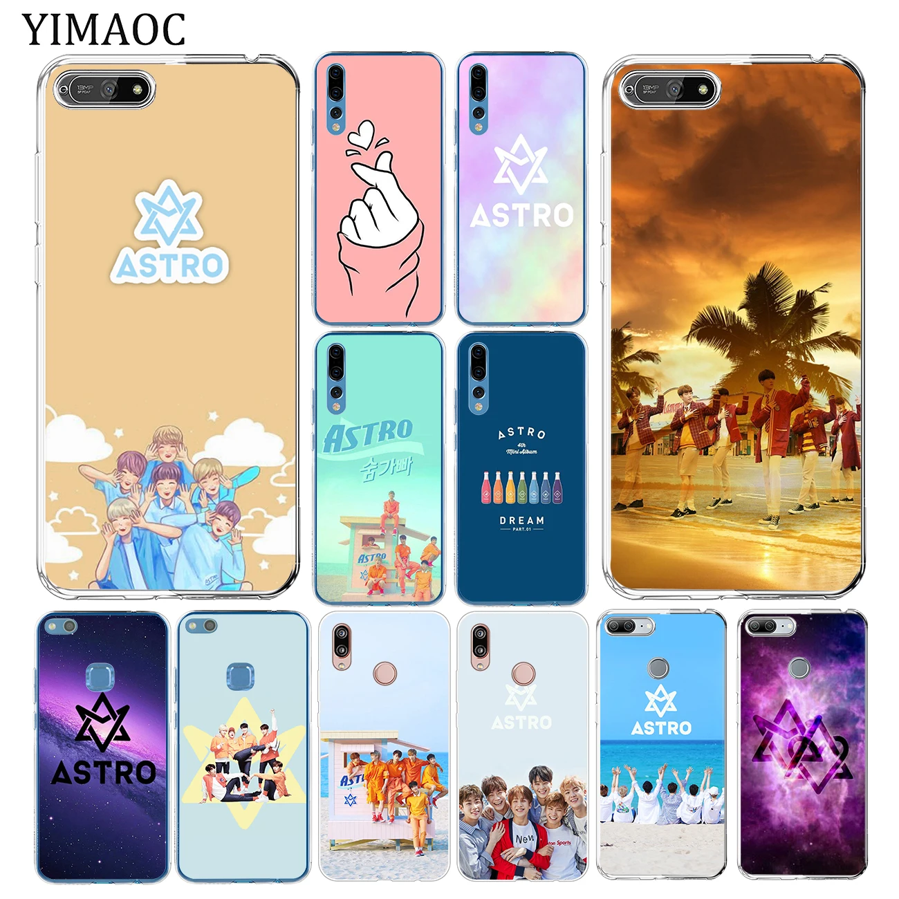 YIMAOC KPOP ASTRO Мягкий силиконовый чехол для телефона из ТПУ Huawei Y7 Y6 Y9 Prime 2018 Honor 20 10 8 8C 8X