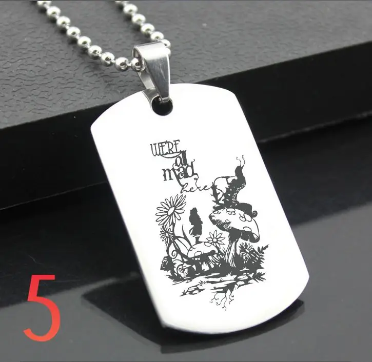 Perfect JL Alice In Murderland Western Style Army card Personalized Diy Letters Pendant Steel Necklace personality Gifts ALS01
Perfect JL Alice In Murderland Western Style Army card Personalized Diy Letters Pendant Steel Necklace personality Gifts ALS01