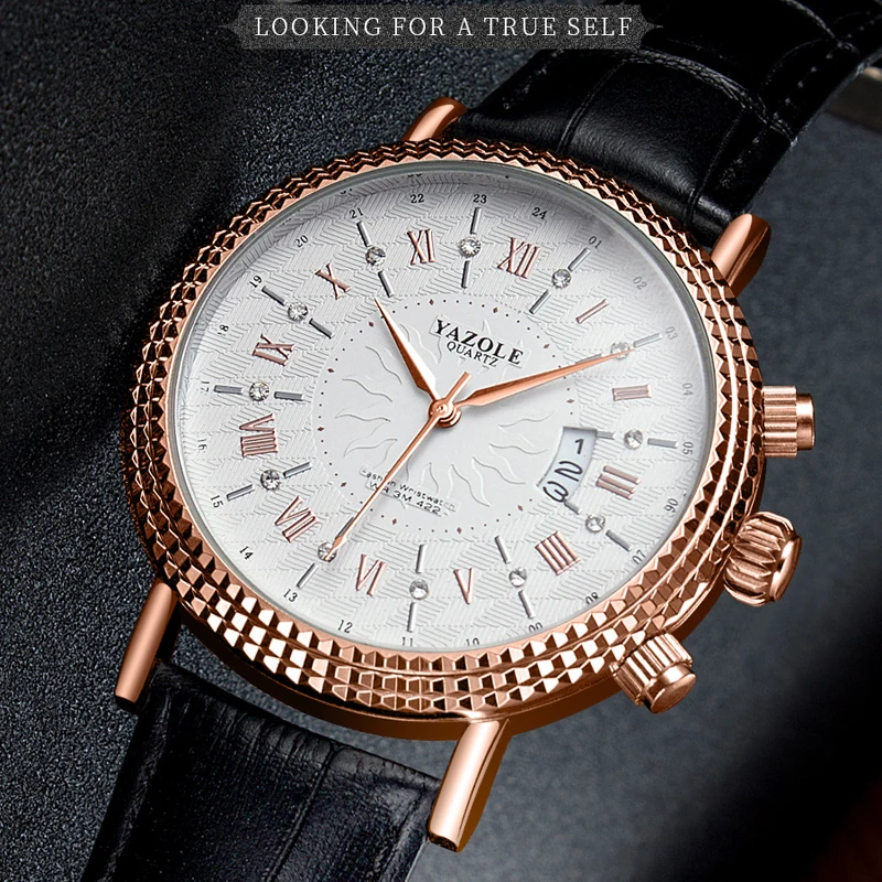 Montre Homme Yazole Fashion Mens Watches Top Brand Luxury Leather Waterproof Quartz Wrist Watch Retro Date Watch For Men Reloj #
Montre Homme Yazole Fashion Mens Watches Top Brand Luxury Leather Waterproof Quartz Wrist Watch Retro Date Watch For Men Reloj #