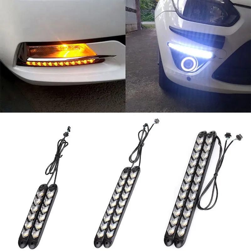 Waterproof Car Daytime Running Light Arrow Flowing 2PCS 6LED/9LED/12LED Universal DC12V Super Bright LED Daylight
Waterproof Car Daytime Running Light Arrow Flowing 2PCS 6LED/9LED/12LED Universal DC12V Super Bright LED Daylight